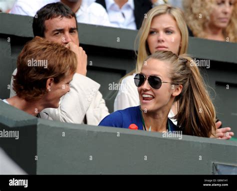 kim sears and judy murray watch great britain s andy murray in action against usa s andy roddick