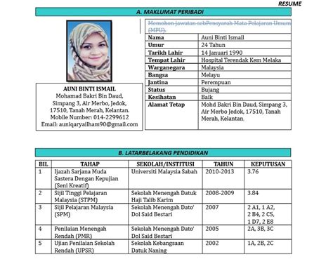 Itu tadi merupakan contoh surat lamaran kerja yang bisa anda. MOshims: Borang Resume Kosong Pdf