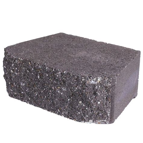 4 In X 1175 In X 675 In Charcoal Concrete Retaining Wall Block