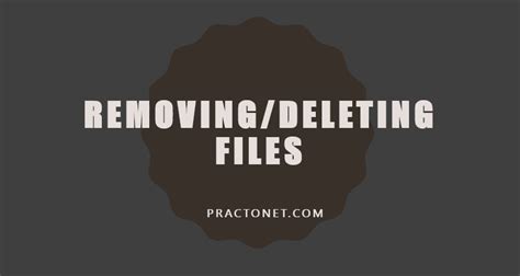 Removingdeleting Files In Linux Cyber Security Networking