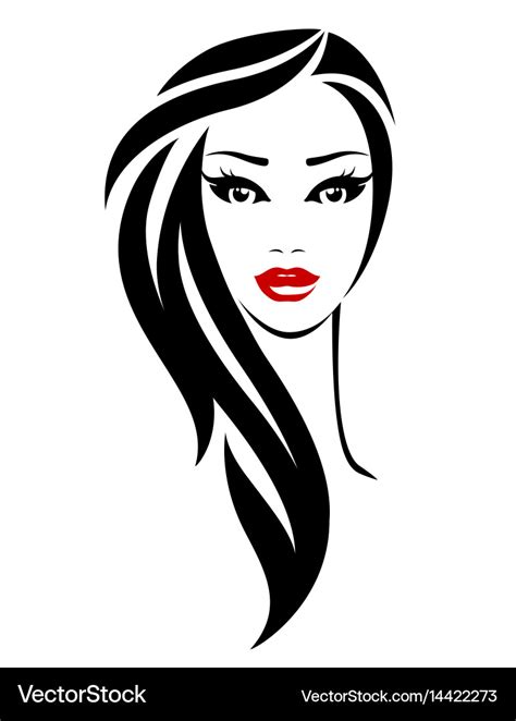 Beautiful Woman Royalty Free Vector Image Vectorstock