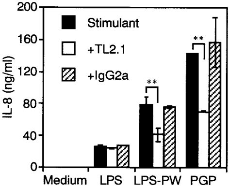 Effect Of Anti Tlr2 Mab On Pgp Induced Il 8 Production From Thp 1