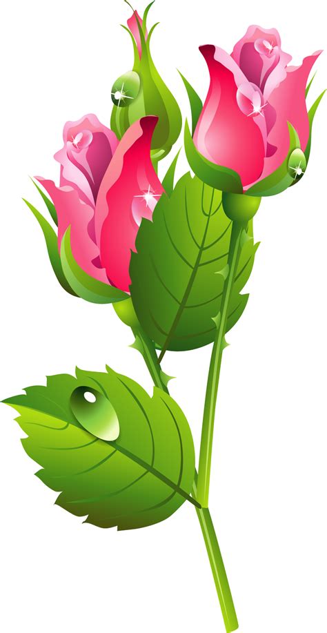 Romantic Pink Flower Border Png Transparent Image Png Svg Clip Art For