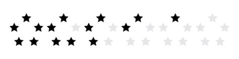 Premium Vector Star Icon Star In Circle 5 Stars Rating Set Of Five