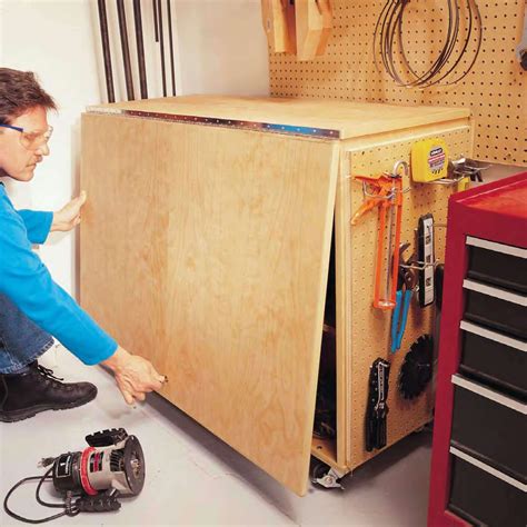 build  portable workbench family handyman shop