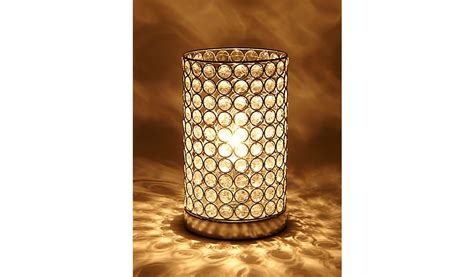 Light up your room with chandeliers, pendants & more. George Home Acrylic Crystal Beaded Cylinder Lamp | Home ...