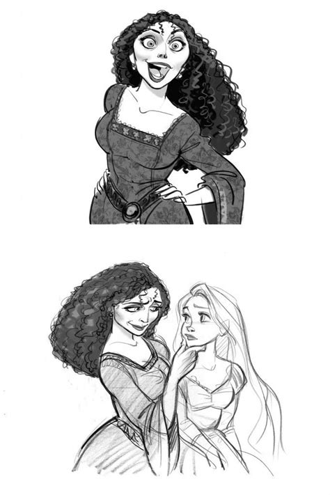 Gestures And Expressions Of Mother Gothel By Jin Kim Disney Concept Art Concept Art