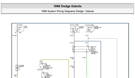 2001 Dodge Dakota Wiring Diagram Wiring Scan
