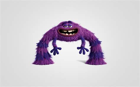Monsters University Art Purple Furry Monster Wallpaper For Widescreen