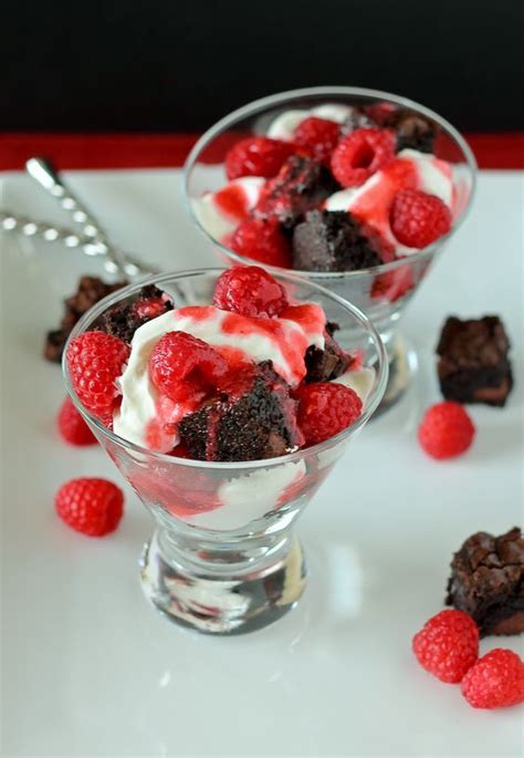 Raspberry And Brownie Mini Trifles Sweet Recipes Desserts Desserts