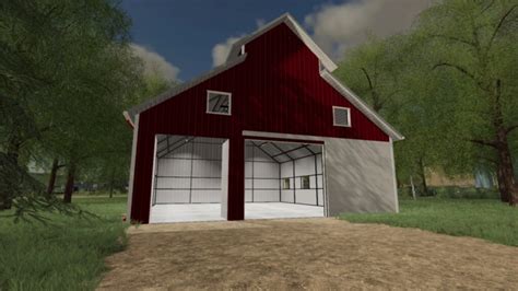 Fs19 Modern Red Barn V10 Farming Simulator 19 Mods