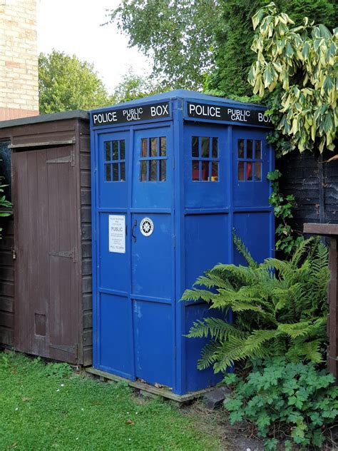 When My Friend Was Younger Her Parents Made Her A Tardis In The Garden