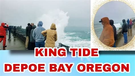 High King Tides Oregon Coast Depot Bay Youtube