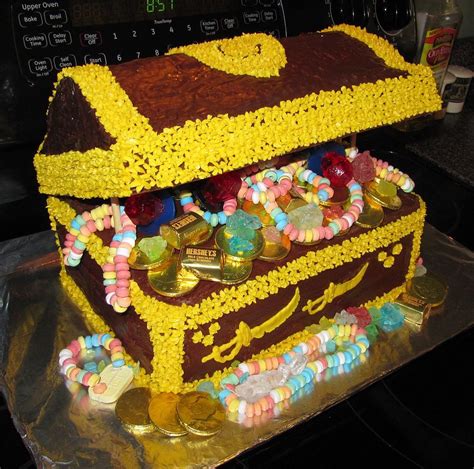 Shawn Anns Home And Garden Treasure Chest Birthday Cake Treasure