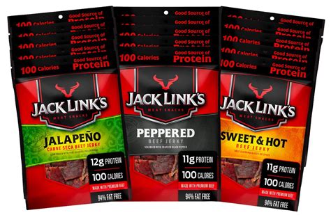 Jack Links Beef Jerky Bold Variety Pack Includes Sweet Hot