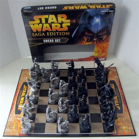 Star Wars Saga Edition Chess Set Parker Brothers Park Grt