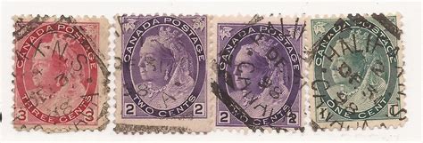 Canada Squared Circle Cancel Set Halifax 4 Copies Fvf Dated Canada Stamp Hipstamp