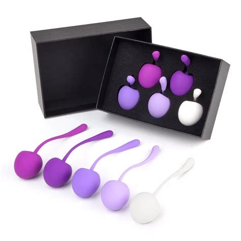 Pcs Set Kegel Balls Exercise Weight Kit Vagina Tight Trainer Silicone Cherry Kegel Balls For