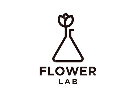 Premium Vector Flower Labs Logo Design Icon Ecology Plant Science