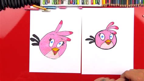 How To Draw Stella From Angry Birds Art For Kids Hub