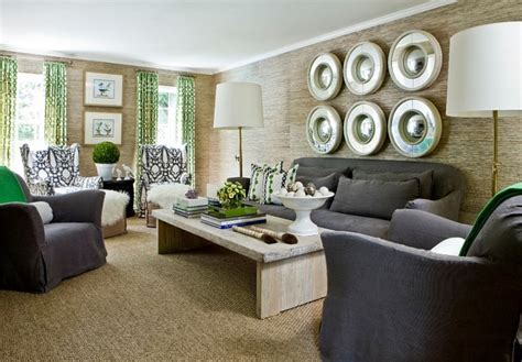 20 Living Rooms With The Textural Beauty Of Grasscloth Decoist