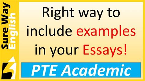 PTE Write Essay Tips How To Include Examples YouTube