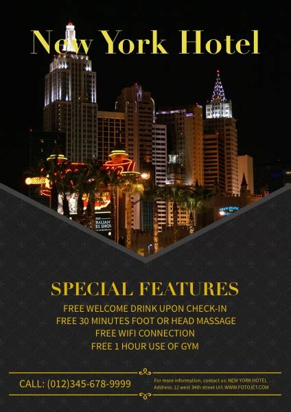 Luxury Hotel Advertising Poster Template Fotojet