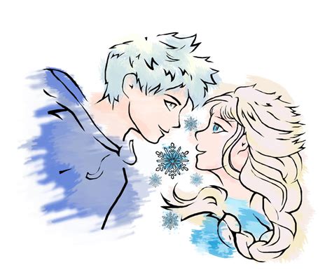 Elsa And Jack Frost By Doodlemarker On Deviantart