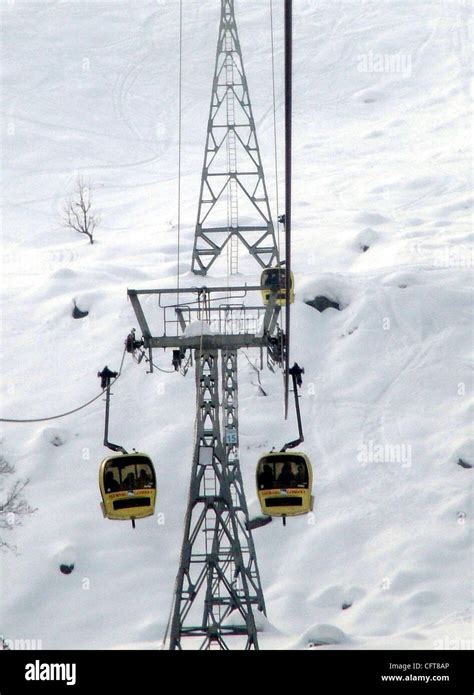 A View Of Gulmarg Gondola In Gulmarg Kashmir India This Cable Car