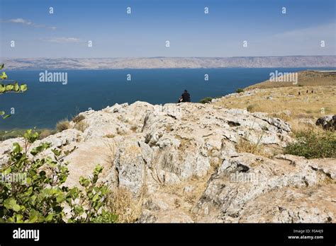 People At Jesus Trail Hiking And Pilgrimage Route In Galilee Region Of
