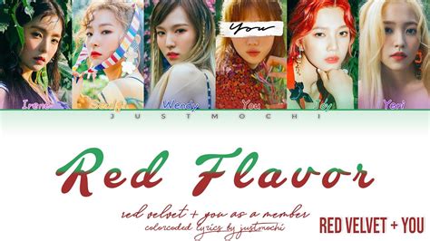 red velvet 레드벨벳 ‘red flavor 빨간 맛 [6 members ver ] color coded lyrics eng rom 가사 youtube