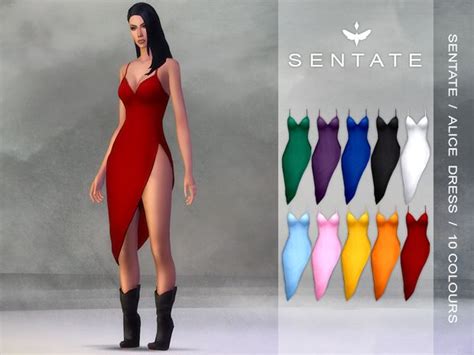 Alice Dress Sentate On Patreon Sims 4 Mods Clothes Sims 4 Dresses