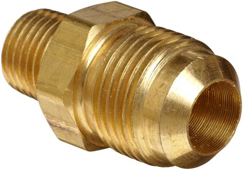 Anderson Metals Brass Tube Fitting Half Union 14 Flare X 14 Male