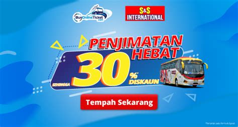 No booking fee when you buy johor bahru to segamat tickets with klook! DISKAUN 30% | S&S International | Tawaran Terhad ...