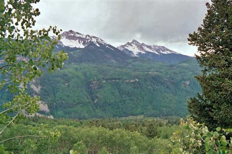 Sunshine Mountain And Wilson Peak Colorado The Two Mountain Flickr