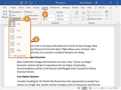 How To Make Columns In Word Customguide