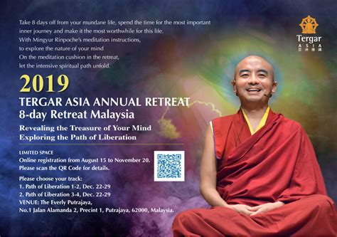 Not sure where to go in 2019? 2019 Tergar Asia Annual Retreat II of II (Malaysia ...