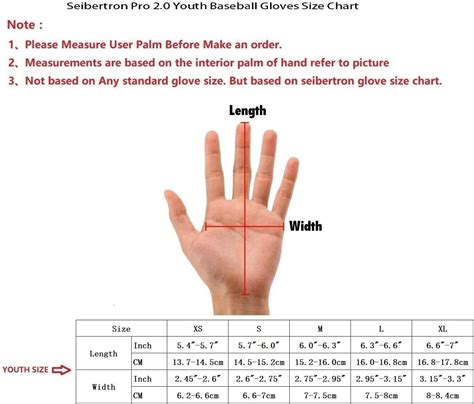 How To Measure A Baseball Glove Length Baseball Glove Sizes Guide