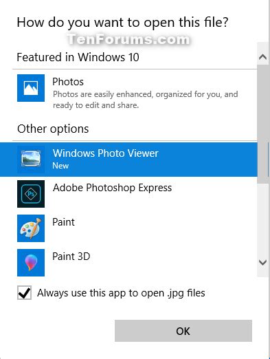 Restore Windows Photo Viewer In Windows 10 Tutorials