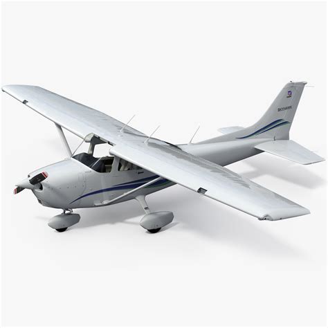Cessna Skyhawk 172 3d Model 199 Ma Max C4d 3ds Obj Fbx Free3d