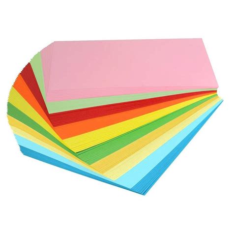96 Feuilles A4 Origami Papier De Couleur Carte De Papier De Couleur 8 Couleurs Pour Impression