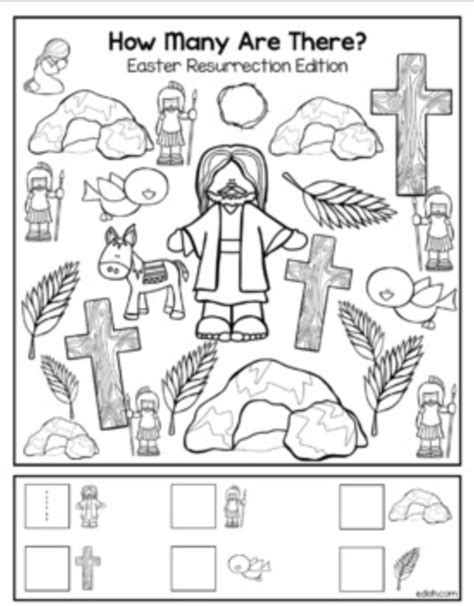 Preschool Bible Activities For Easter Kathleen Browns Toddler Worksheets