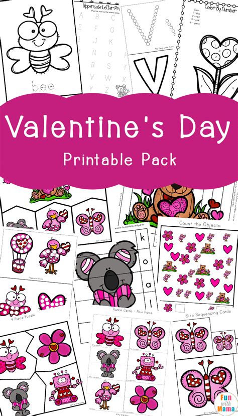 Valentines Day Printables Pack Fun With Mama