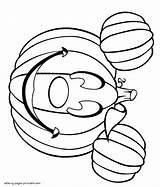 Halloween Coloring Pages Disney Pumpkin Printable Colouring Holidays sketch template