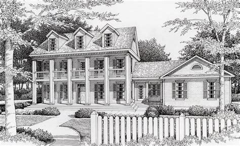Southern Style House Plan With Upper Porch 14020dt Architectural