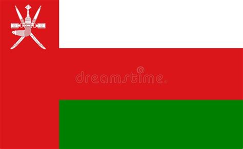 Oman Flag State Symbol Background National Banner Stock Photo Image