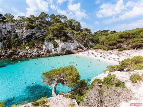 Cala Macarelleta Beach In Summer Menorca Spain Royalty Free Image