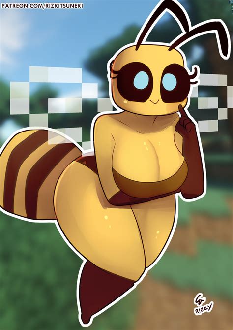 Rule 34 2019 Antennae Anthro Anthrofied Bee Bee Minecraft Big Ass