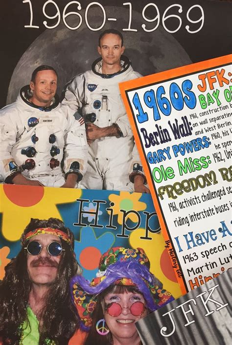 A decade full of social change. 1960s Coloring Page and PowerPoint (With images ...