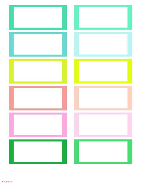 File Cabinet Labels Template